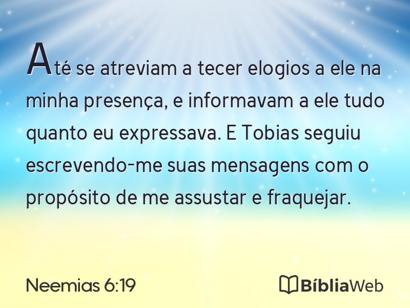 Neemias 6:19 em imagem para compartilhar