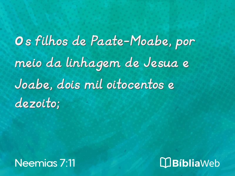 Neemias 7:11 em imagem para compartilhar