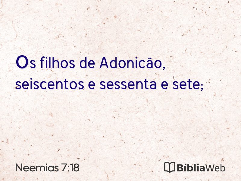 Neemias 7:18 em imagem para compartilhar