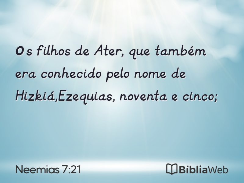 Neemias 7:21 em imagem para compartilhar