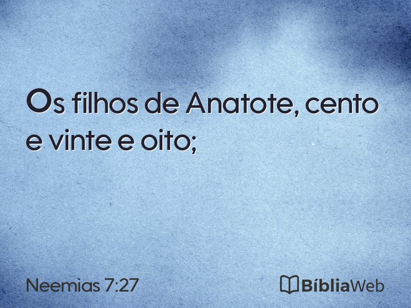 Neemias 7:27 em imagem para compartilhar