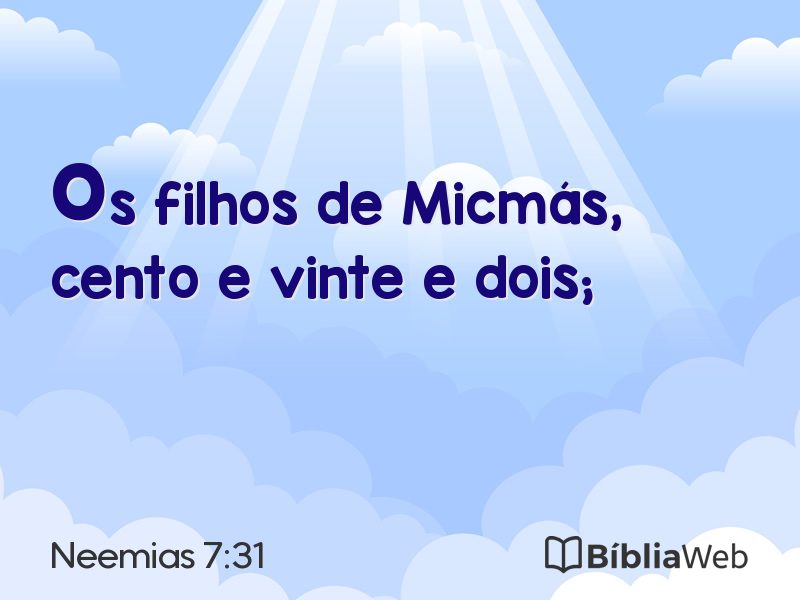 Neemias 7:31 em imagem para compartilhar