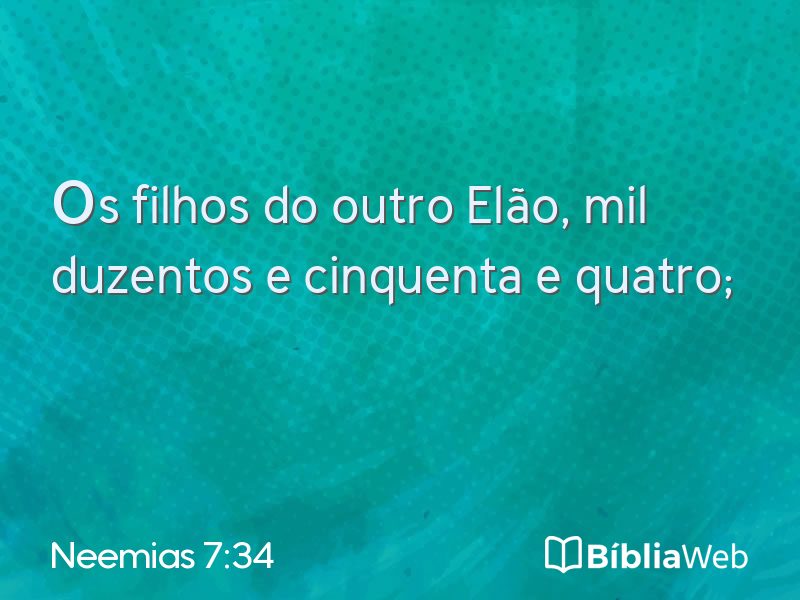 Neemias 7:34 em imagem para compartilhar