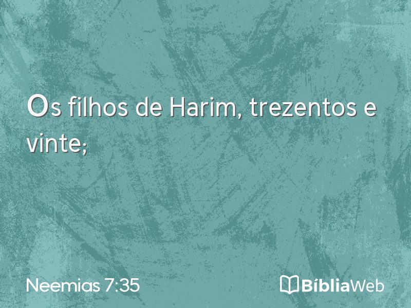 Neemias 7:35 em imagem para compartilhar