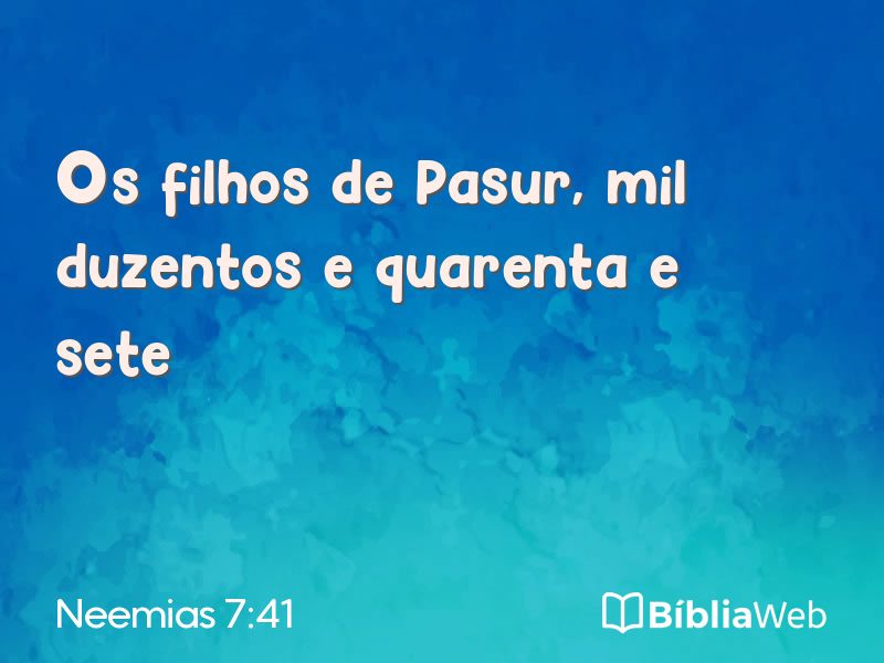Neemias 7:41 em imagem para compartilhar