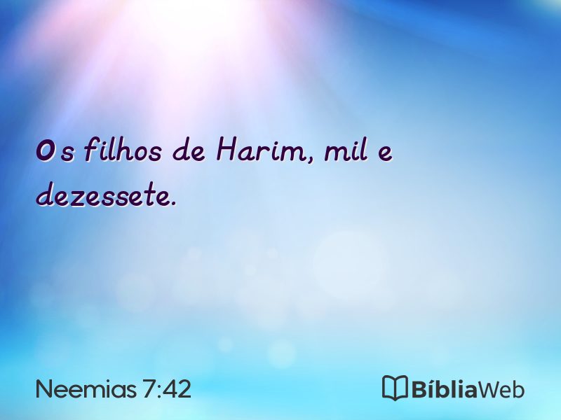 Neemias 7:42 em imagem para compartilhar