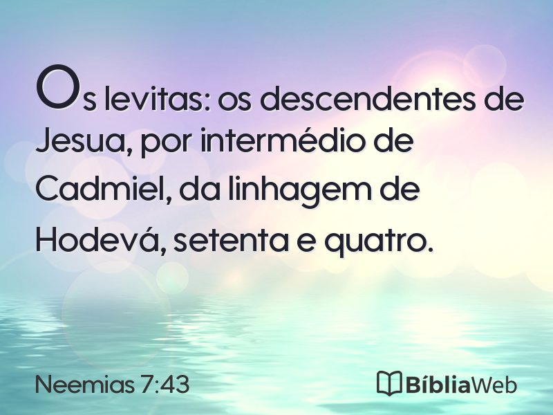 Neemias 7:43 em imagem para compartilhar