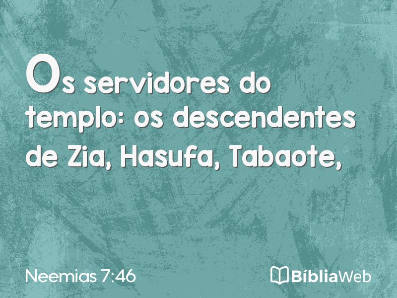 Neemias 7:46 em imagem para compartilhar