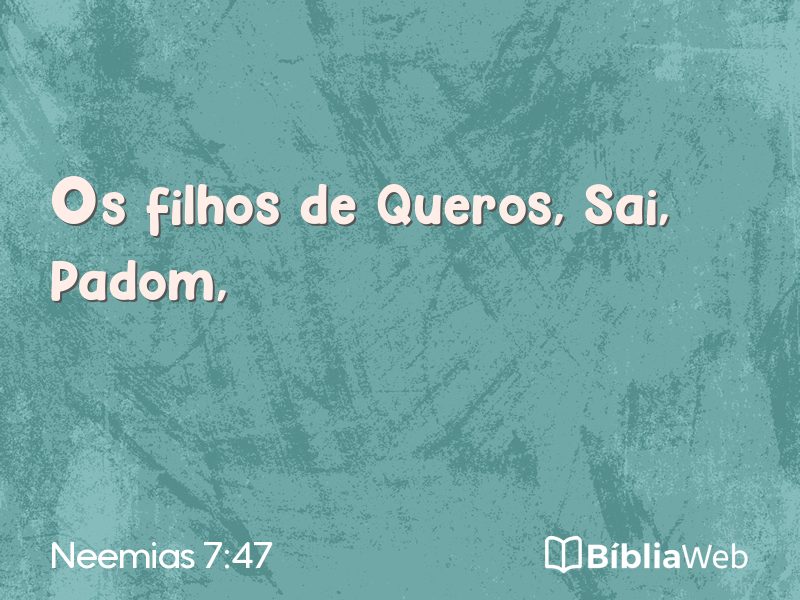 Neemias 7:47 em imagem para compartilhar