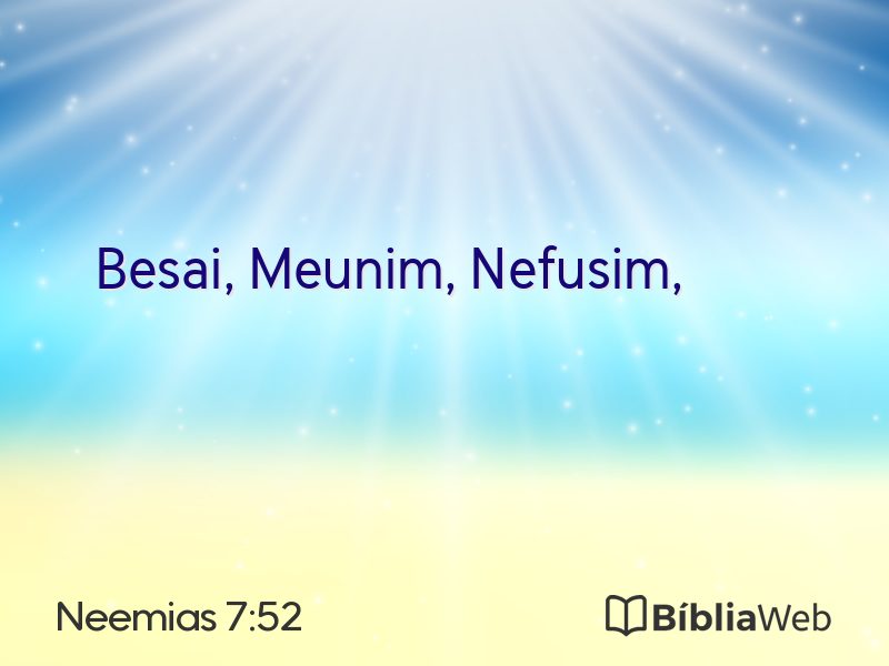Neemias 7:52 em imagem para compartilhar
