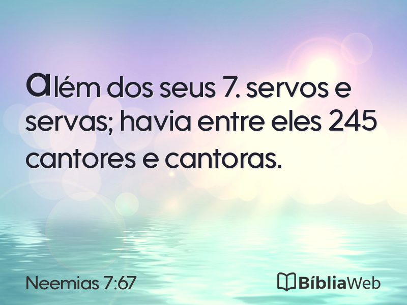 Neemias 7:67 em imagem para compartilhar