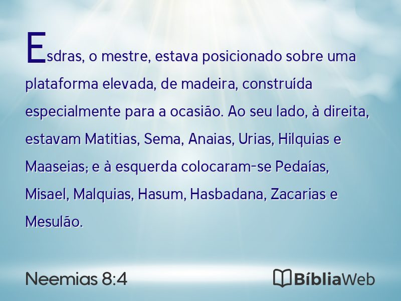 Neemias 8:4 em imagem para compartilhar