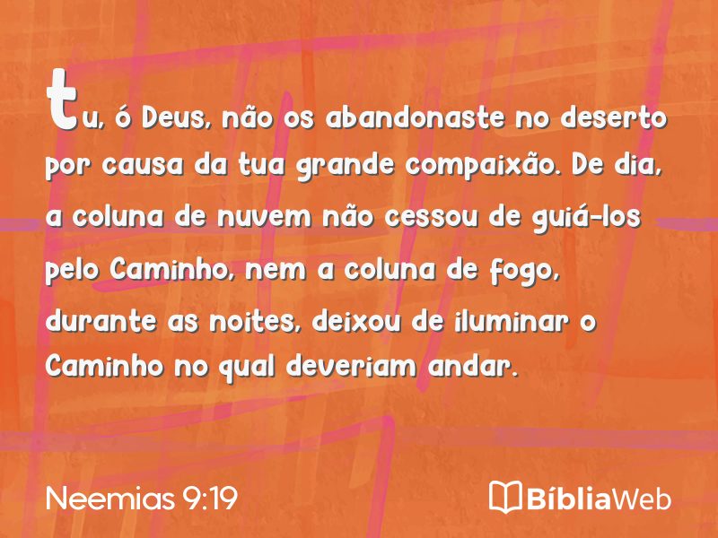 Neemias 9:19 em imagem para compartilhar