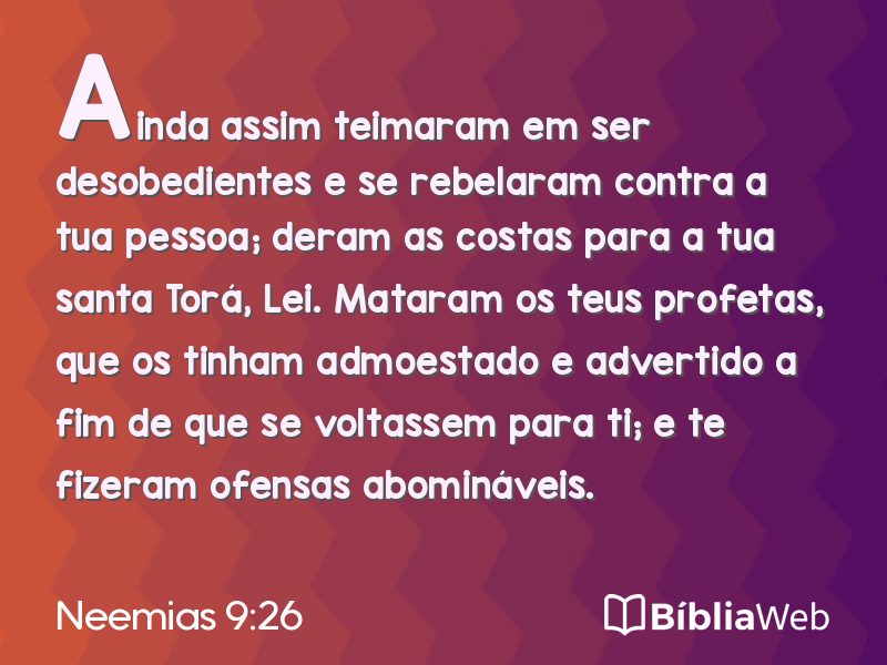 Neemias 9:26 em imagem para compartilhar