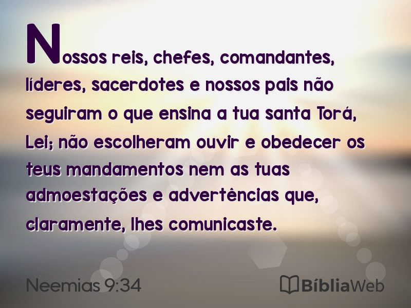 Neemias 9:34 em imagem para compartilhar