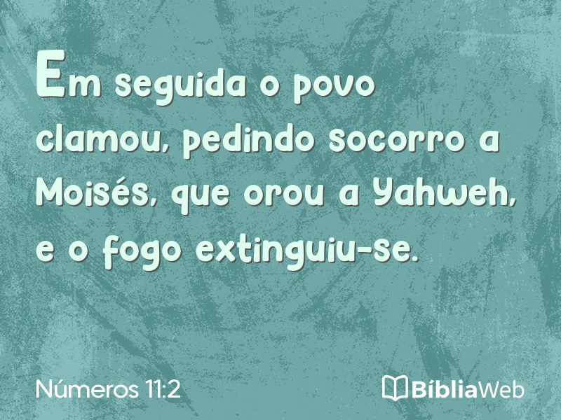 Números 11:2 em imagem para compartilhar