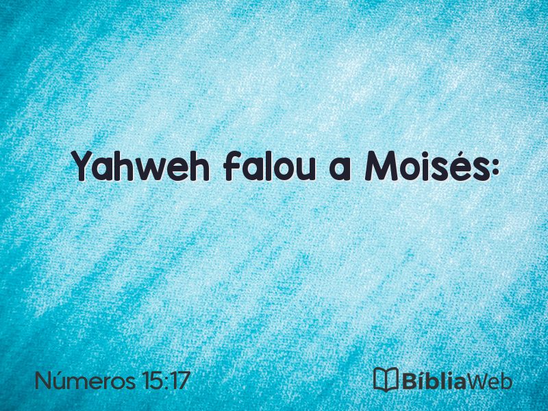 Números 15:17 em imagem para compartilhar