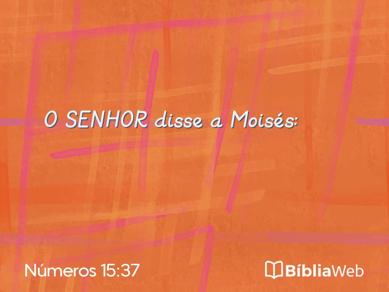 Números 15:37 em imagem para compartilhar
