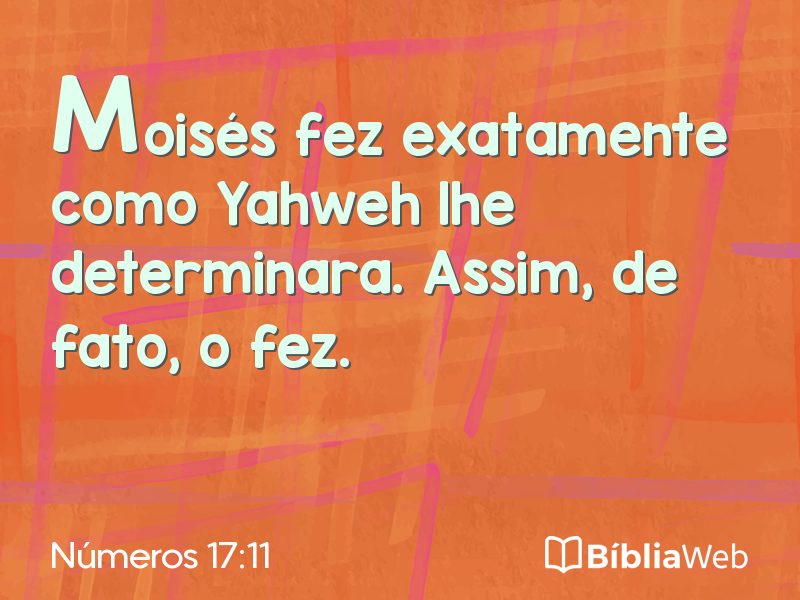 Números 17:11 em imagem para compartilhar