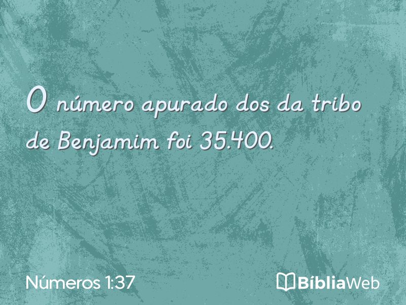 Números 1:37 em imagem para compartilhar
