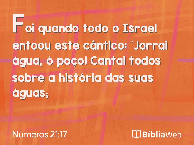 Números 21:17 em imagem para compartilhar