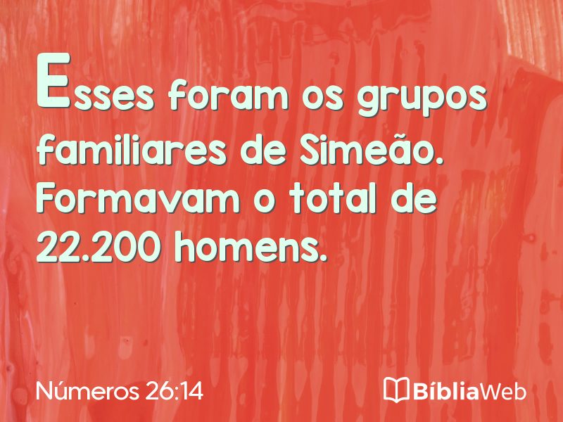 Números 26:14 em imagem para compartilhar
