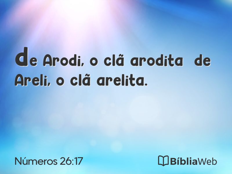 Números 26:17 em imagem para compartilhar
