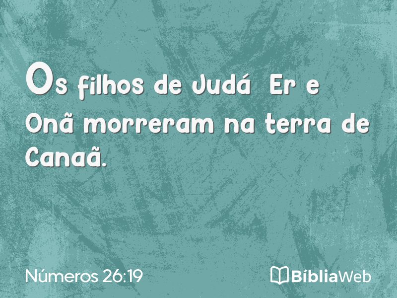 Números 26:19 em imagem para compartilhar