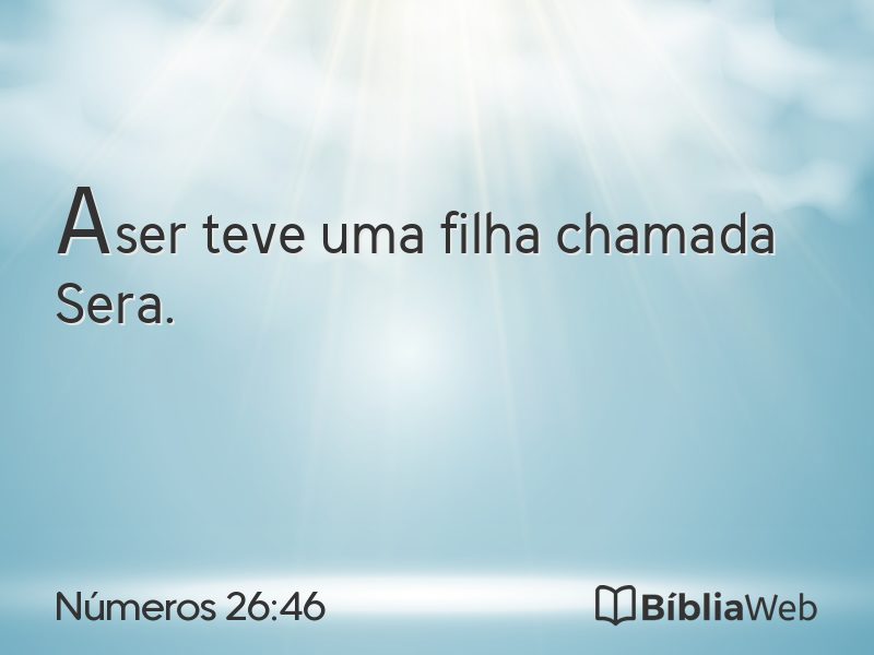 Números 26:46 em imagem para compartilhar