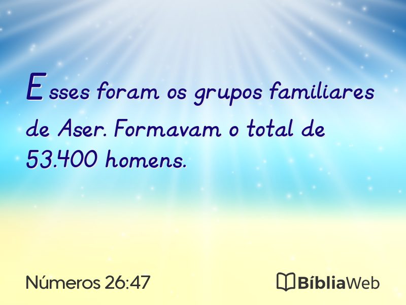 Números 26:47 em imagem para compartilhar