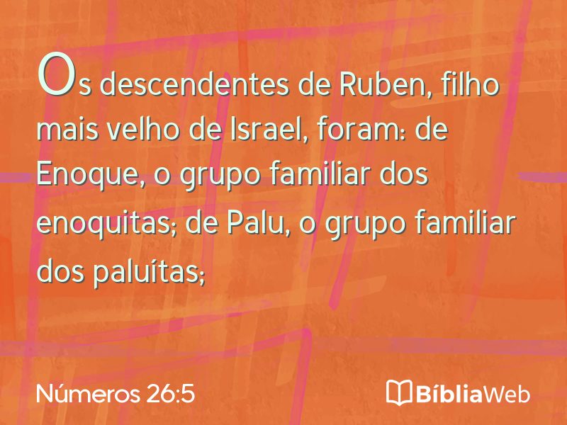 Números 26:5 em imagem para compartilhar
