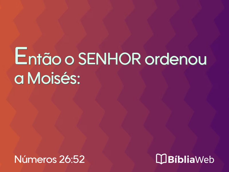 Números 26:52 em imagem para compartilhar
