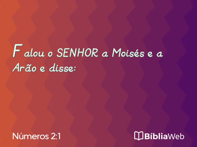 Números 2:1 em imagem para compartilhar