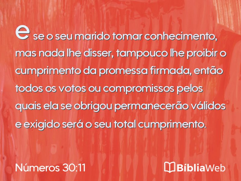 Números 30:11 em imagem para compartilhar