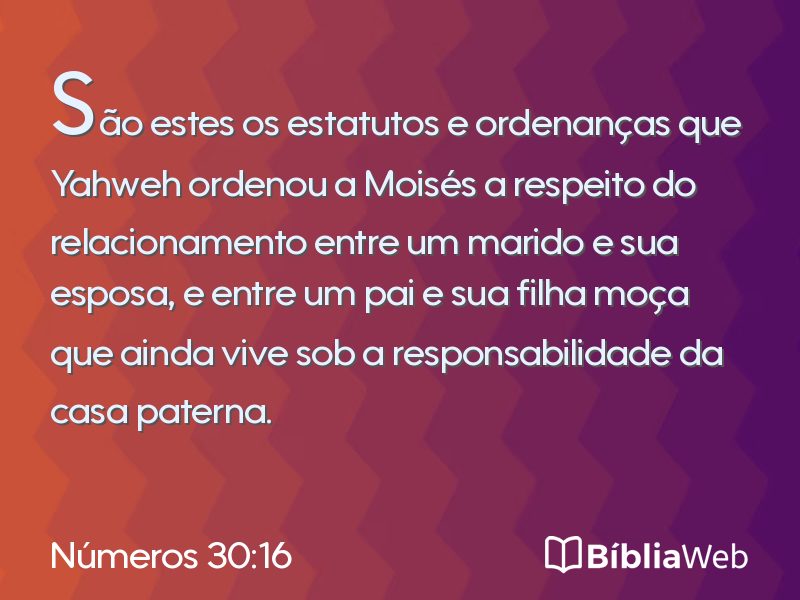 Números 30:16 em imagem para compartilhar