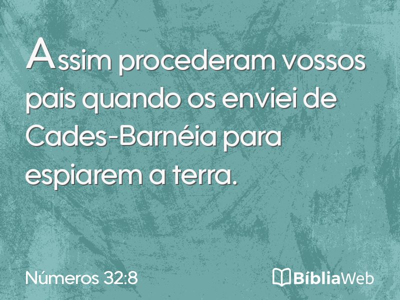 Números 32:8 em imagem para compartilhar