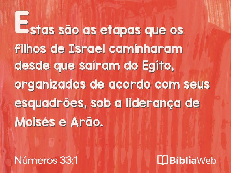 Números 33:1 em imagem para compartilhar