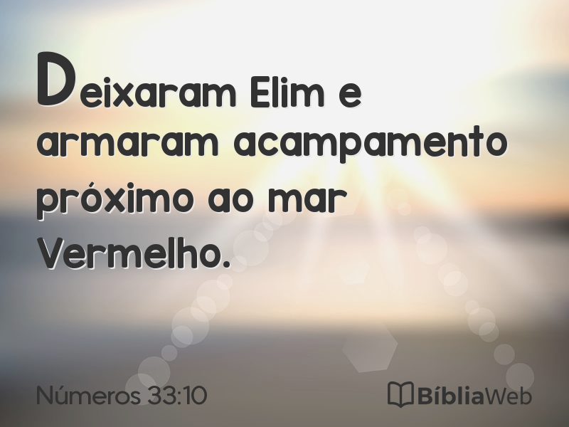Números 33:10 em imagem para compartilhar