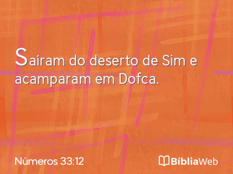 Números 33:12 em imagem para compartilhar