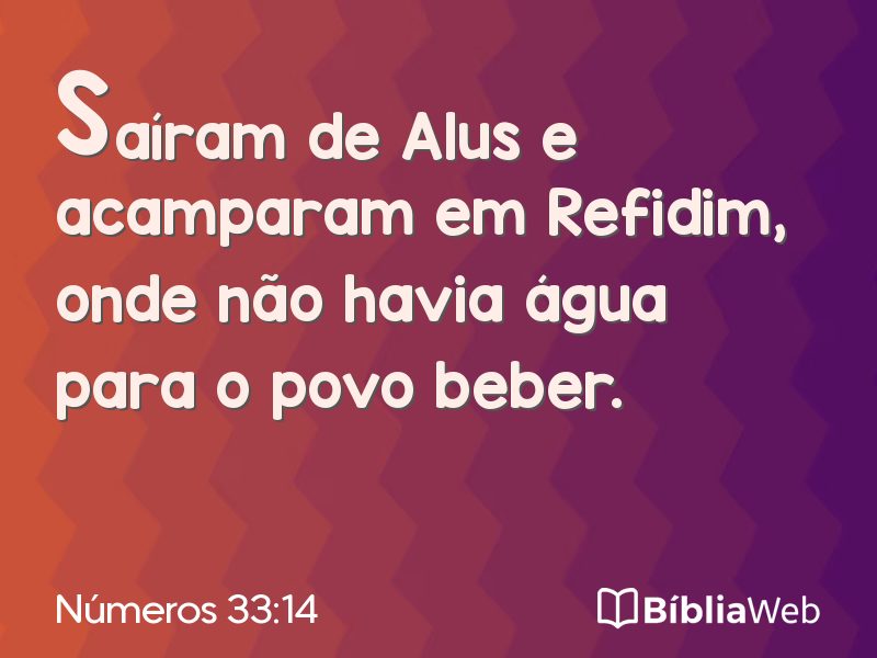 Números 33:14 em imagem para compartilhar