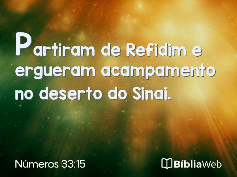 Números 33:15 em imagem para compartilhar