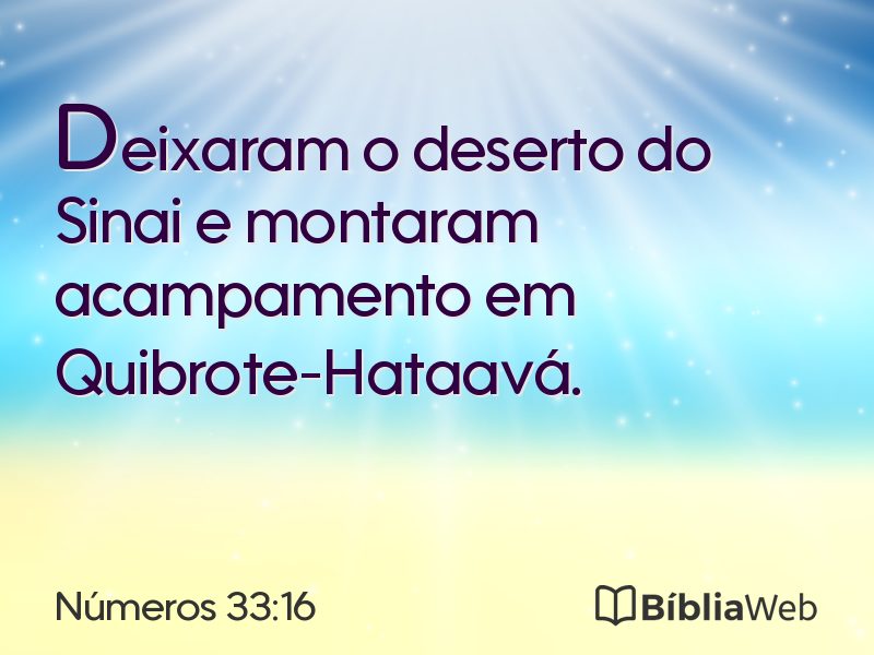 Números 33:16 em imagem para compartilhar