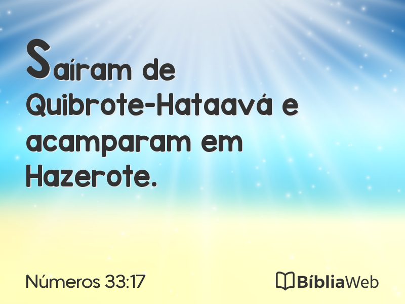 Números 33:17 em imagem para compartilhar