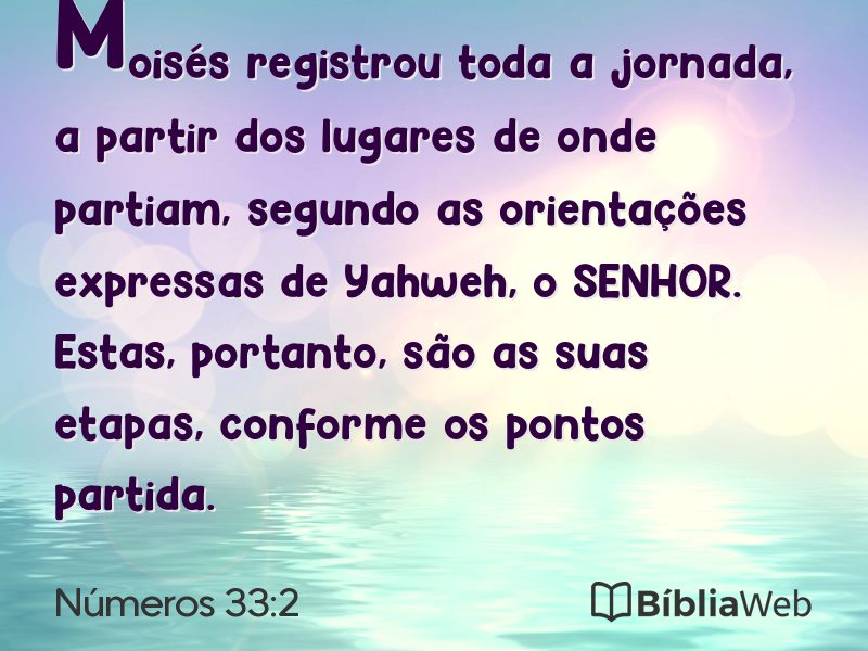 Números 33:2 em imagem para compartilhar