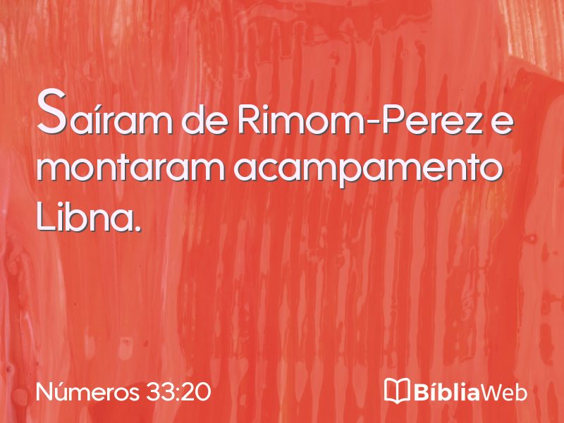 Números 33:20 em imagem para compartilhar