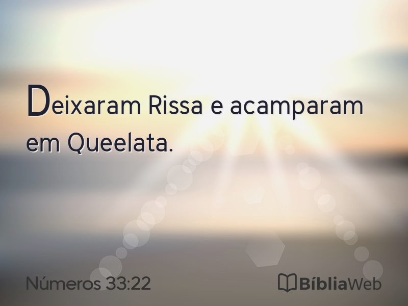 Números 33:22 em imagem para compartilhar