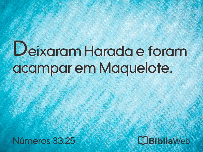 Números 33:25 em imagem para compartilhar