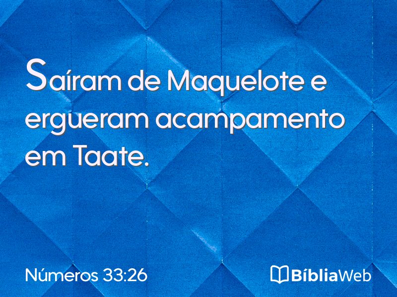 Números 33:26 em imagem para compartilhar