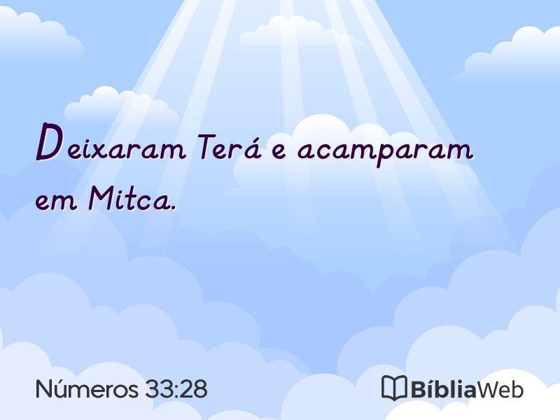 Números 33:28 em imagem para compartilhar