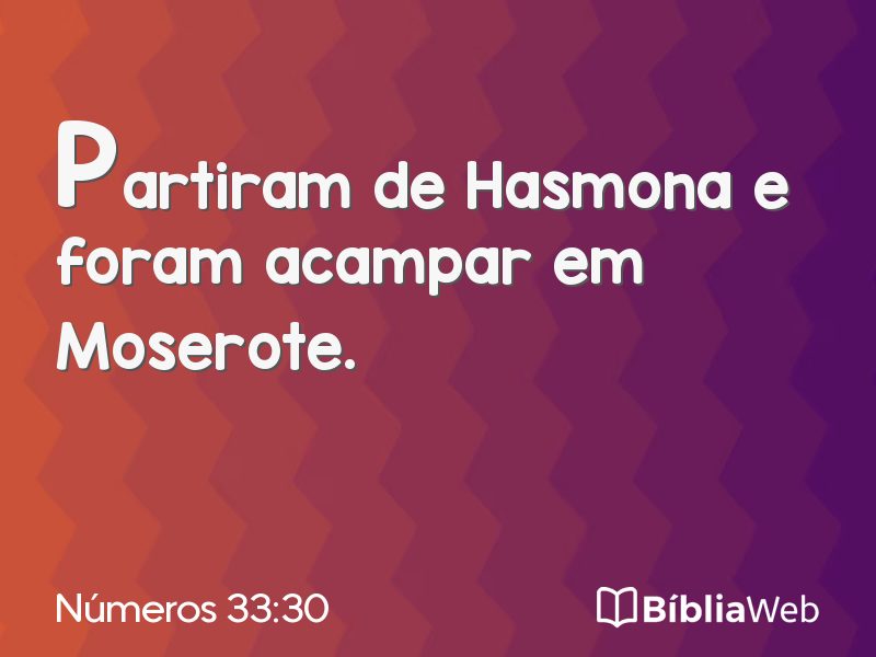Números 33:30 em imagem para compartilhar